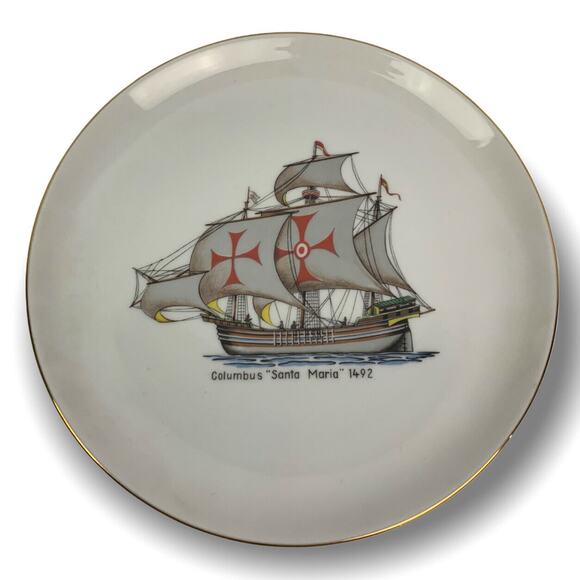 Vintage Eschenbach "Columbus Santa Maria 1492" Bavaria Germany Baronet China Shi - Picture 1 of 8